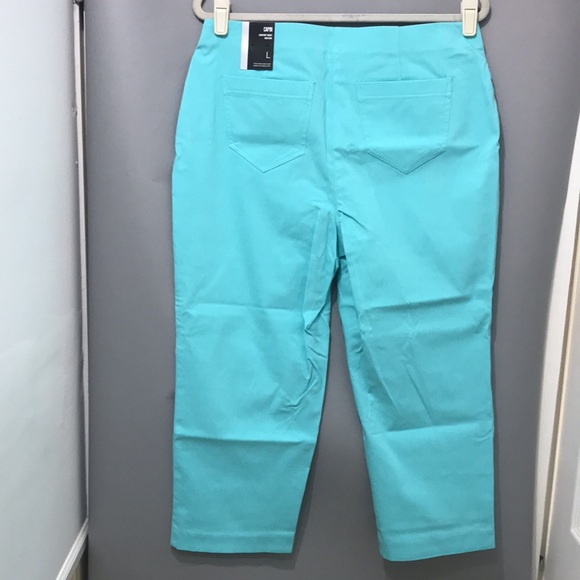 Style&co Women’s Capri Turquoise Size Large - Picture 5 of 6